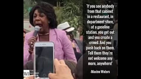 Maxine Waters Called For Harassment Against Trump Supporters On June 25, 2018