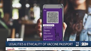 Legalities and ethicality of vaccine passports