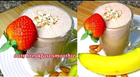 Oats smoothy for healthy and fit life.