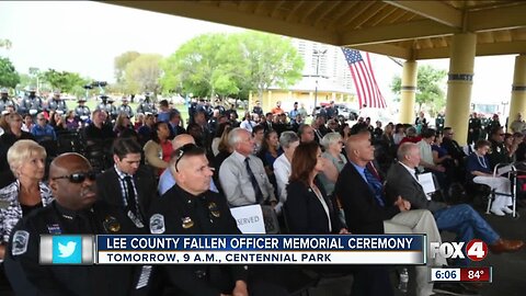 Fallen officers memorial to be held in Centennial Park