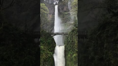 Multnomah Falls Oregon. So much water!