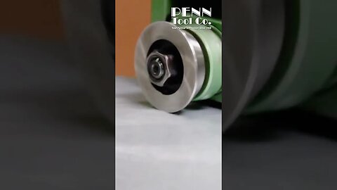 This machine cuts circular disks in sheet metal