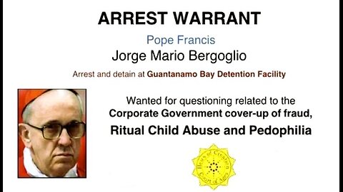 BUM! NAKAZ ARESZTOWANIA! Papież Franciszek – Jorge Mario Bergoglio – ...