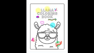 Llama Coloring Book