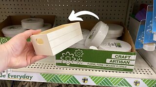 Stick foam to a Dollar Store crate... (WOW!)