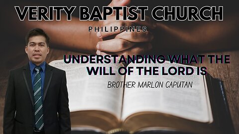 Brother Marlon | Understanding What The Will of The Lord Is
