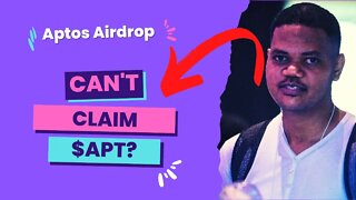 Aptos $APT Airdrop Claim Troubleshooting. Several Helped. Can We Help Another? uloggerstv@gmail.com