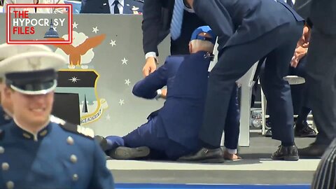 Biden Falls At Air Force Academy Graduation