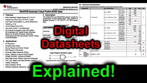 EEVacademy #5 - Digital Logic Datasheets Explained