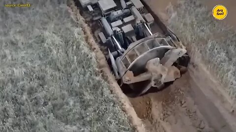 Russia is using Chinese machines to build defensive trench in Ukraine war