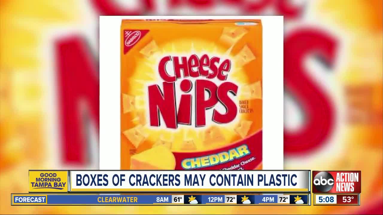 Nabisco cheese nips recalled due to possible plastic pieces