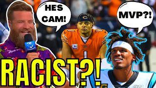 Ryan Fitzpatrick Labeled A RACIST For Comparing Bears' Justin Fields To CAM NEWTON?!