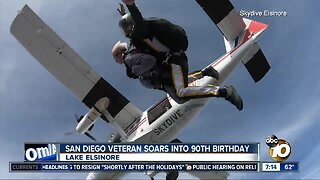 San Diego veteran soars into 90th birthday
