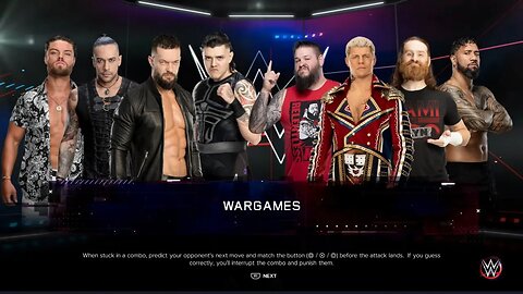 WWE War Games The Judgment Day vs Cody Rhodes, Kevin Owens, Sami Zayn, and Jey Uso
