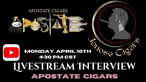Livestream Interview with Apostate Cigars