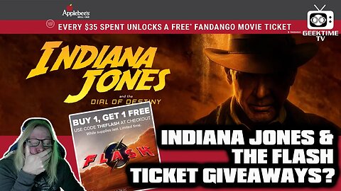 Indiana Jones & The Flash Ticket Giveaways?