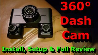 360° Dash Cam - Install, Setup & Full Review - 4 Channel Dashcam