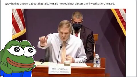 Rep. Jim Jordan Puts FBI Director Wray In A PRETZEL Over January 6 Activity!