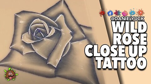 Wild Rose Close Up Tattoo