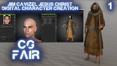 CG FAIR - Jim Caviezel / Jesus Christ 3D character creation