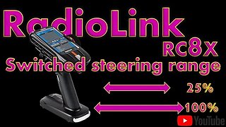 RADIOLINK RC8X Switched Steering Rate