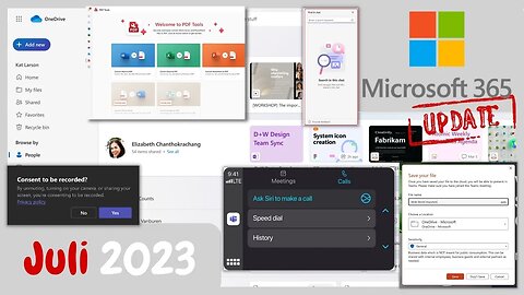 Was ist im Juli für Microsoft 365 zu erwarten? | Juli 2023 Roadmap
