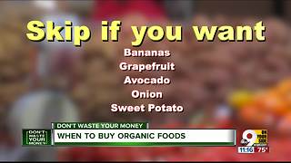 When not to buy organic