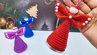 ❄ Christmas Crafts Idea ❄ Make a Beautiful Christmas Angel | DIY Christmas Ornaments Making 2023
