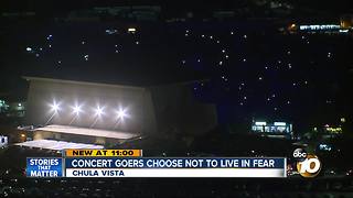 Concert goers choose not to live in fear