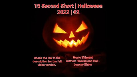 15 Second Short | Halloween 2022 | Halloween Music #Halloween #shorts #halloween2022 #2