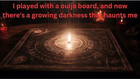 I played with a Ouija board, and now there's a growing darkness that haunts me | r/nosleep story