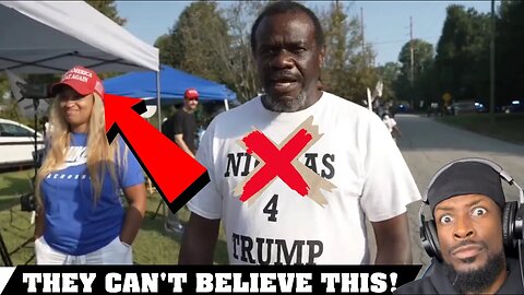 Black man supports Trump with unexpected design.