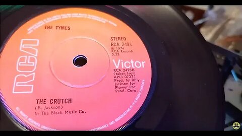 The Crutch ~ The Tymes ~ 1974 RCA Victor 45rpm Vinyl SIngle ~ Dual 1215 A&R P77 Cartridge