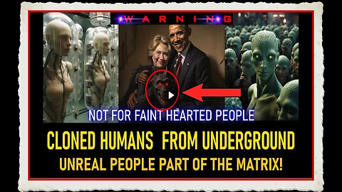 WARNING! CLONED HUMANS FROM UNDERGROUND BASES OF ILLUMINATI. “UNREAL PEOPLE” OF THE MATRIX (50)