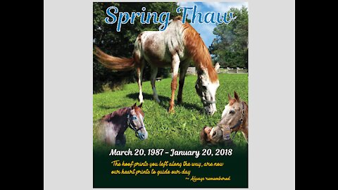 In Loving Honor and Memory of Our True Founder in Chief. Spring Thaw