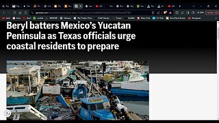 Tropical Storm Berryl Hits Mexico