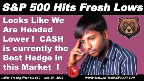 S&P 500 Hits Fresh Lows !