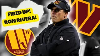 Washington Commanders' Head Coach Ron Rivera Gets Fired Up After Win Over The Bears!