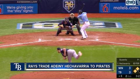Tampa Bay Rays trade shortstop Adeiny Hechavarria to Pittsburgh Pirates for minor league pitcher