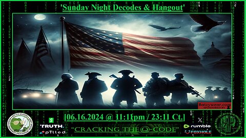 "CRACKING THE Q-CODE" - 'Sunday Night Decodes & Hangout'
