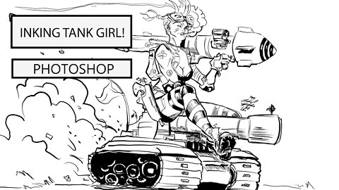 Tank girl 11x17 inking!