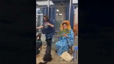 Middle School Teacher dressed as Drag Queen Makes Sexual Comments To Children while reading a book