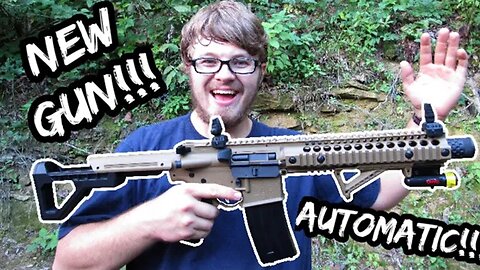 I Bought an AUTOMATIC Air-Gun for $150!! (Unboxing and Shooting)