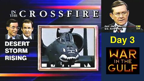 Vintage CNN - Iraq War Day 3 - Crossfire - Jan18-91 (7:00PM EST)