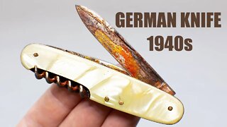 Vintage Rusty Pocket Knife Restoration