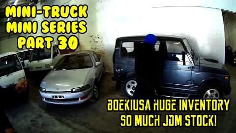 JDM Buyers info (SE01 EP30) BOEKI walktrhough mini-trucks vans Turbo supercharger Jimny Delica