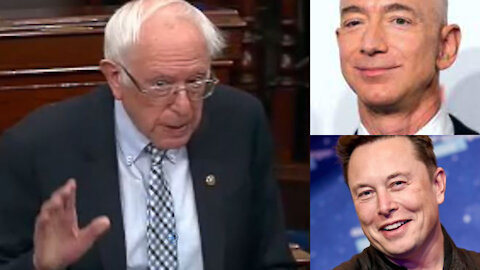 Bernie Sanders is at it again calling out Elon Musk and Jeff Bezos