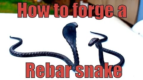 Blacksmithing for beginners: How to forge a snake from rebar