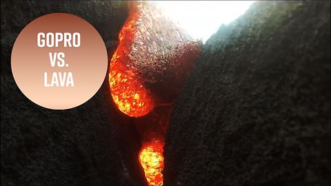 GoPro Camera Filmed Itself Being Swallowed Up By Molten Lava And Survived