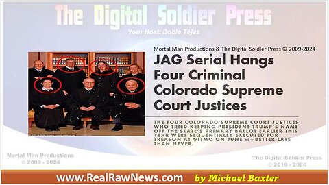 JAG SERIAL HANGS 4 CRIMINAL COLORADO SUPREME COURT JUSTICES FOR TREASON.